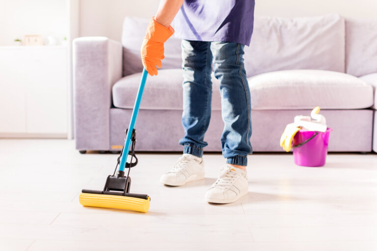 Cleaning floor